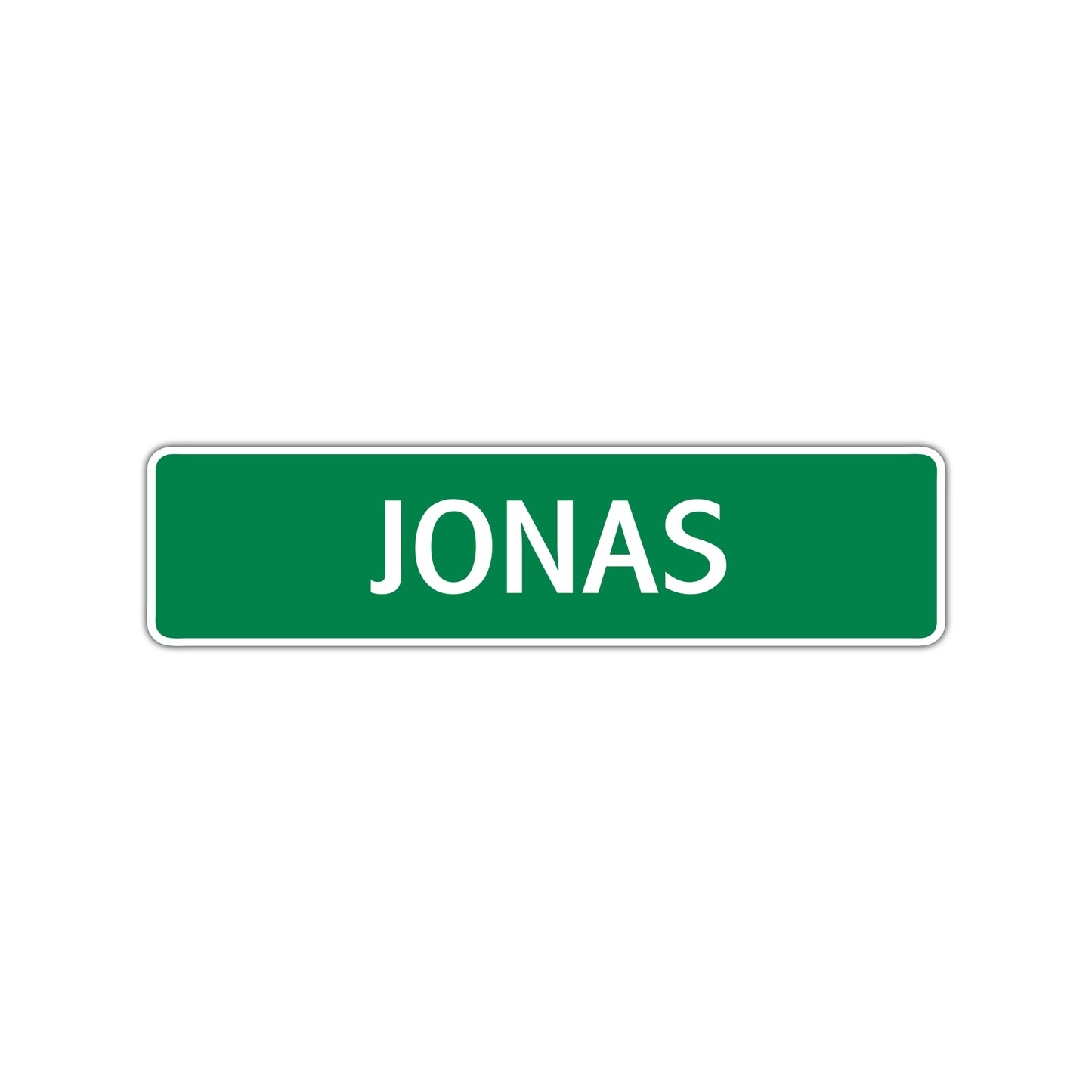 Jonas Street Sign Children Name Room Plate