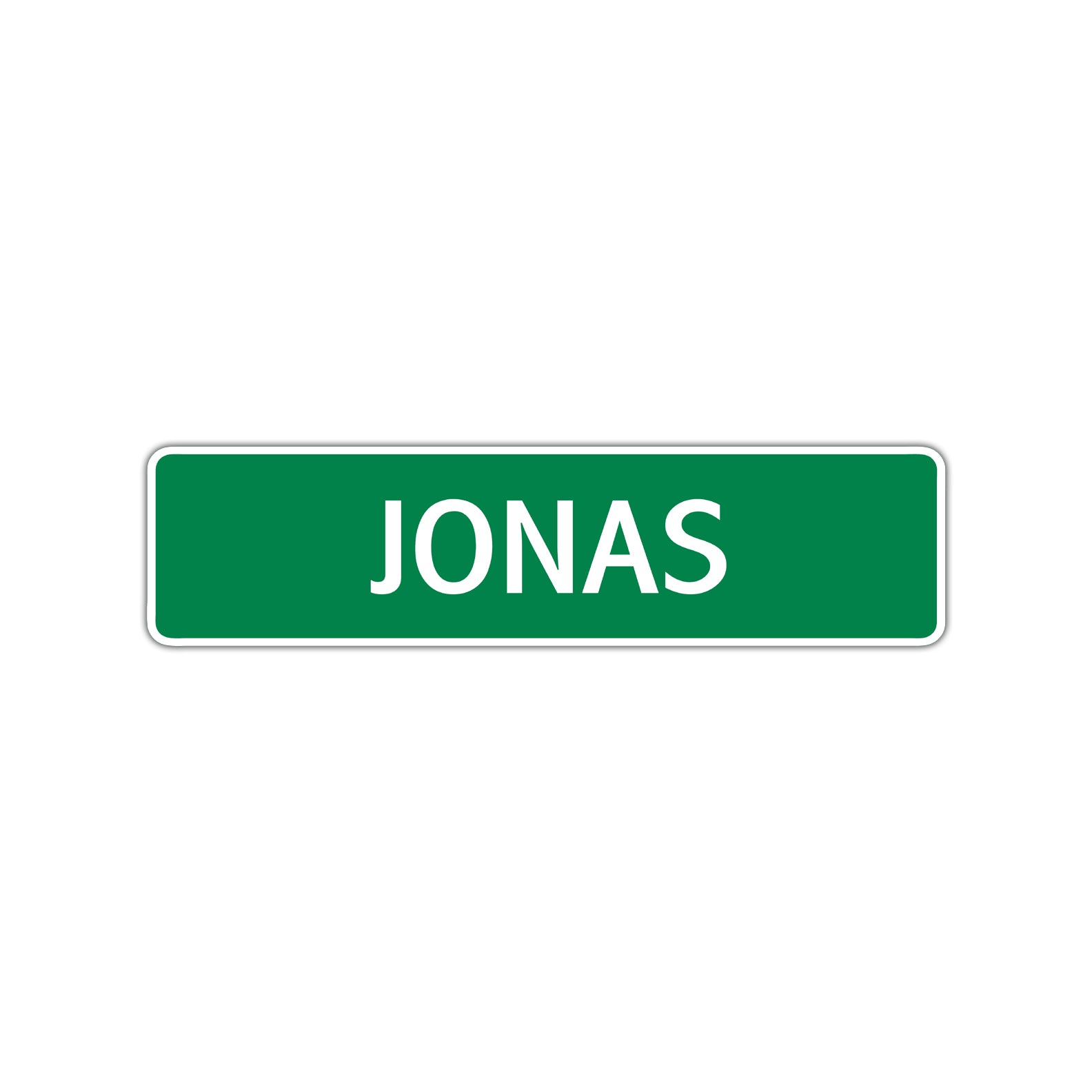 Jonas Street Sign Children Name Room Plate