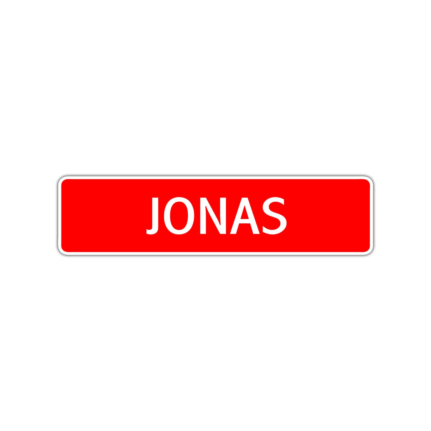 Jonas Street Sign Children Name Room Plate