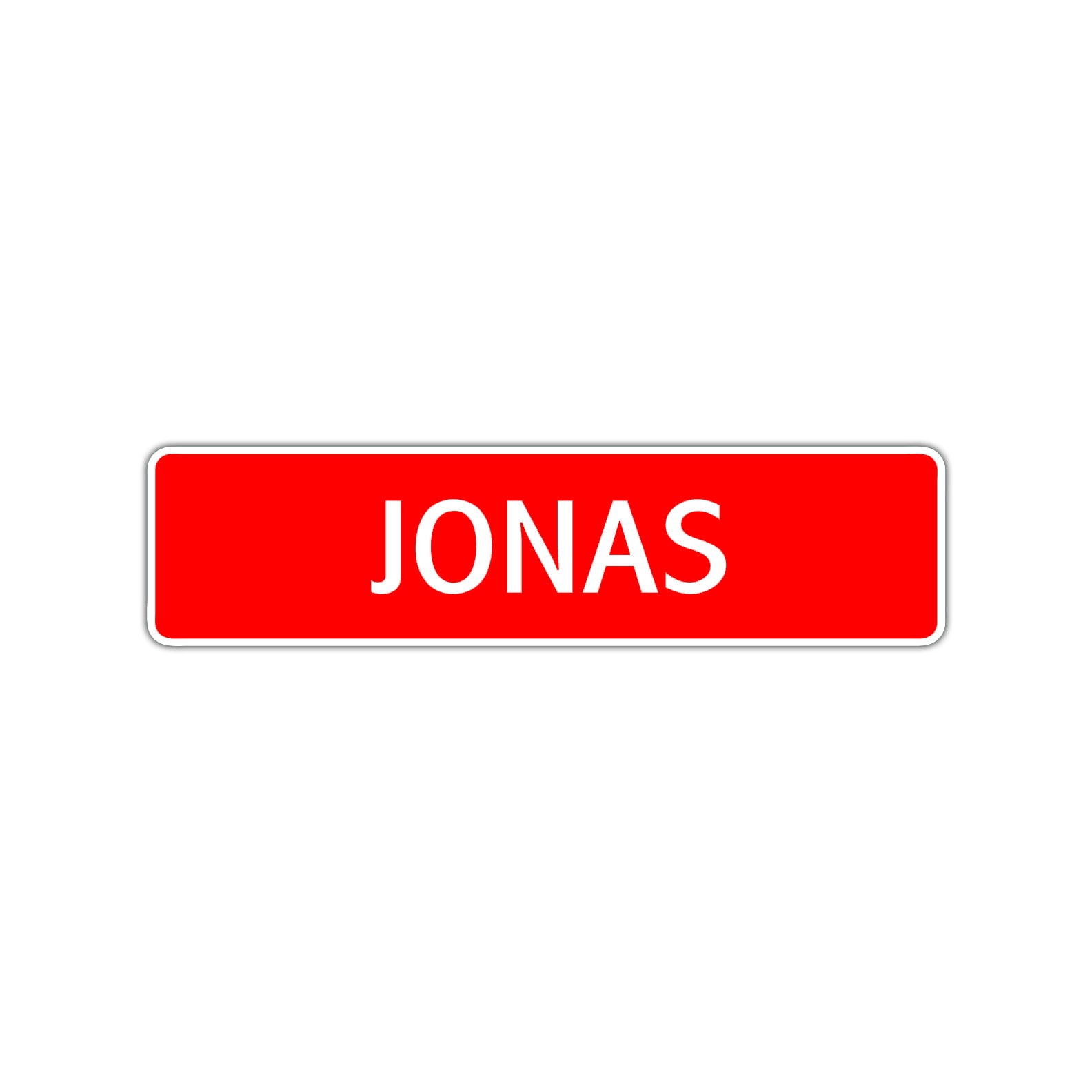 Jonas Street Sign Children Name Room Plate