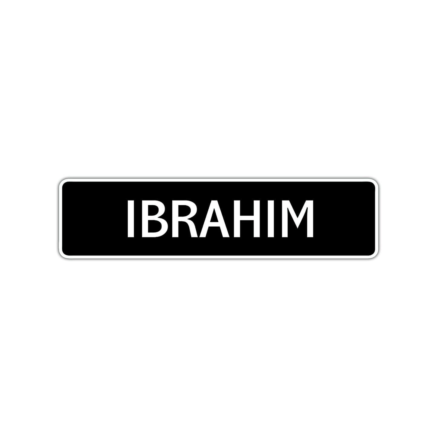 Ibrahim Street Sign Children Name Room Plate