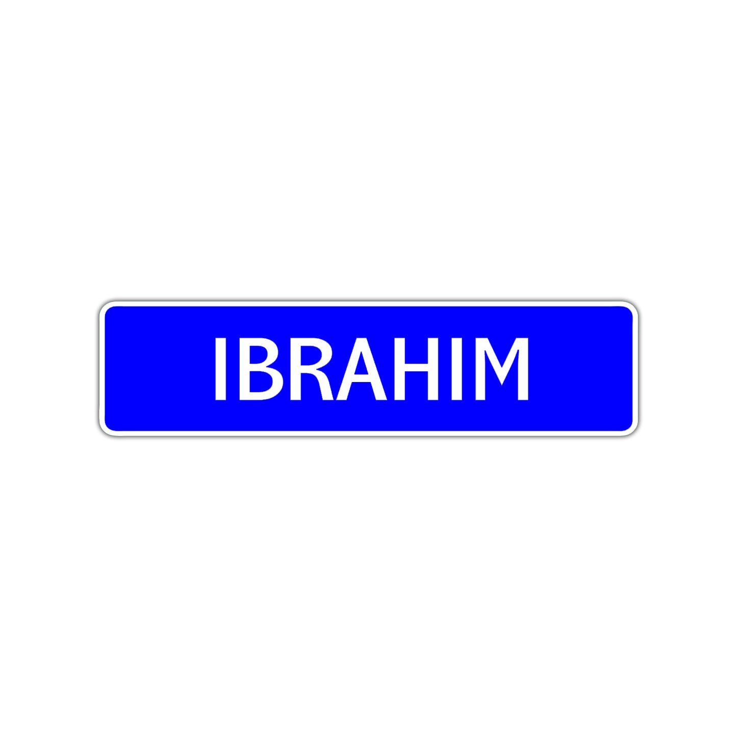 Ibrahim Street Sign Children Name Room Plate