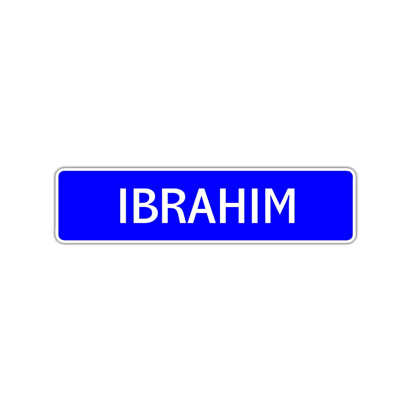Ibrahim Street Sign Children Name Room Plate