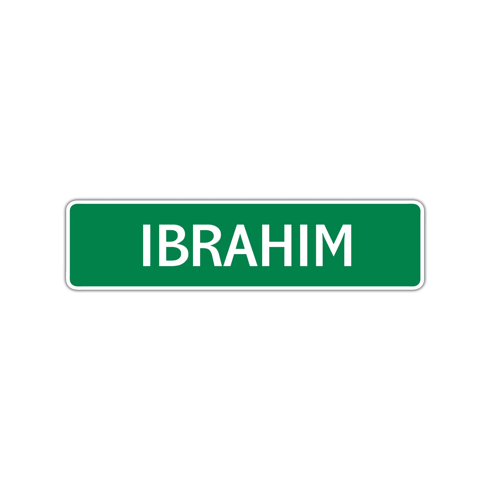 Ibrahim Street Sign Children Name Room Plate