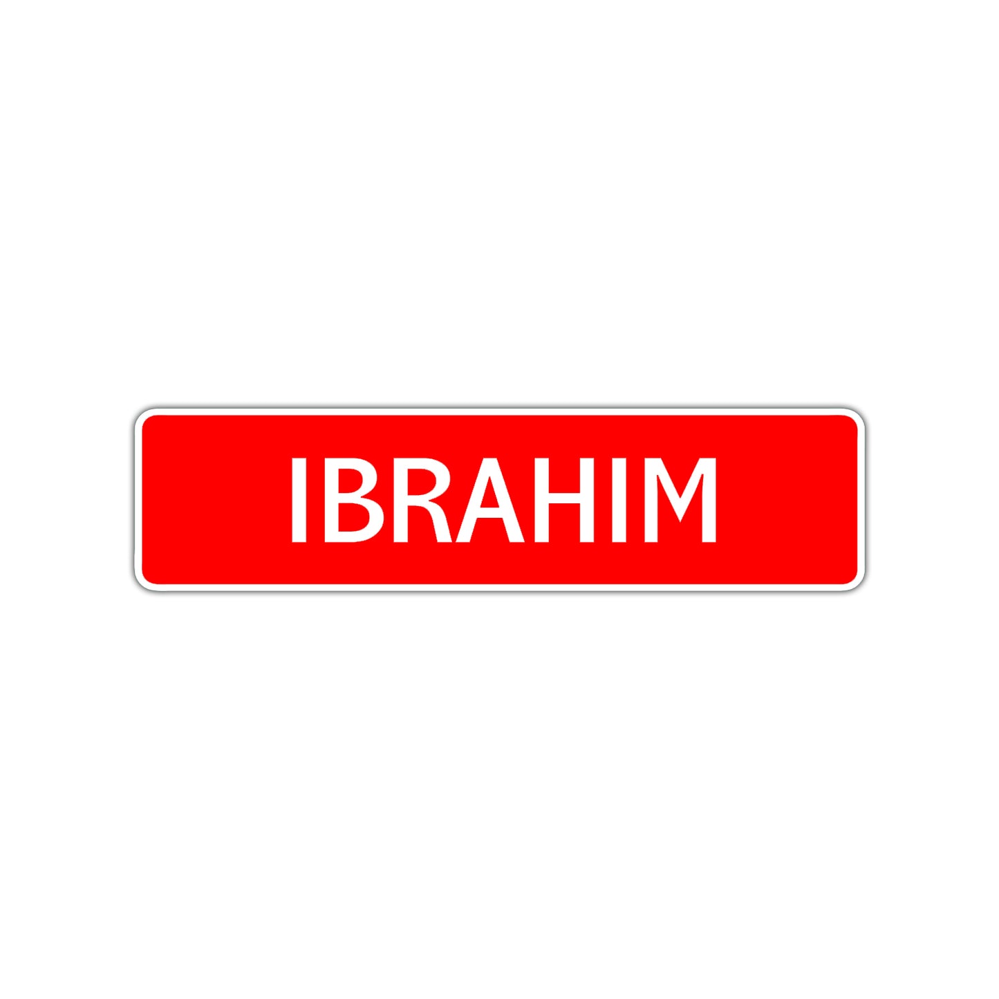 Ibrahim Street Sign Children Name Room Plate