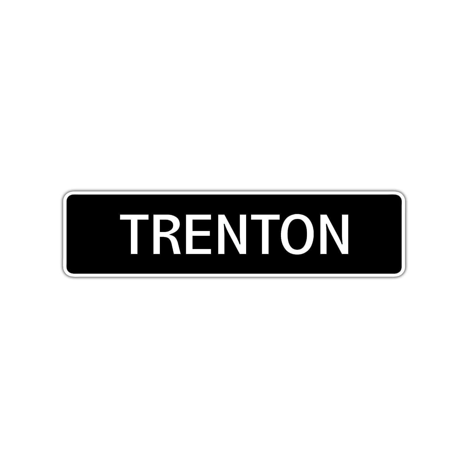 Trenton Street Sign Children Name Room Plate