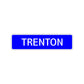 Trenton Street Sign Children Name Room Plate