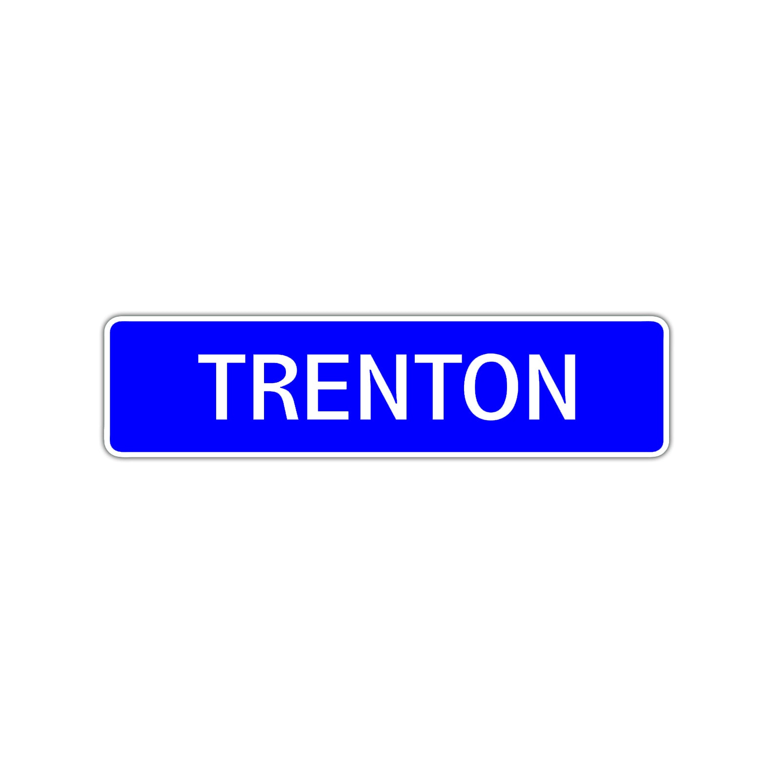 Trenton Street Sign Children Name Room Plate