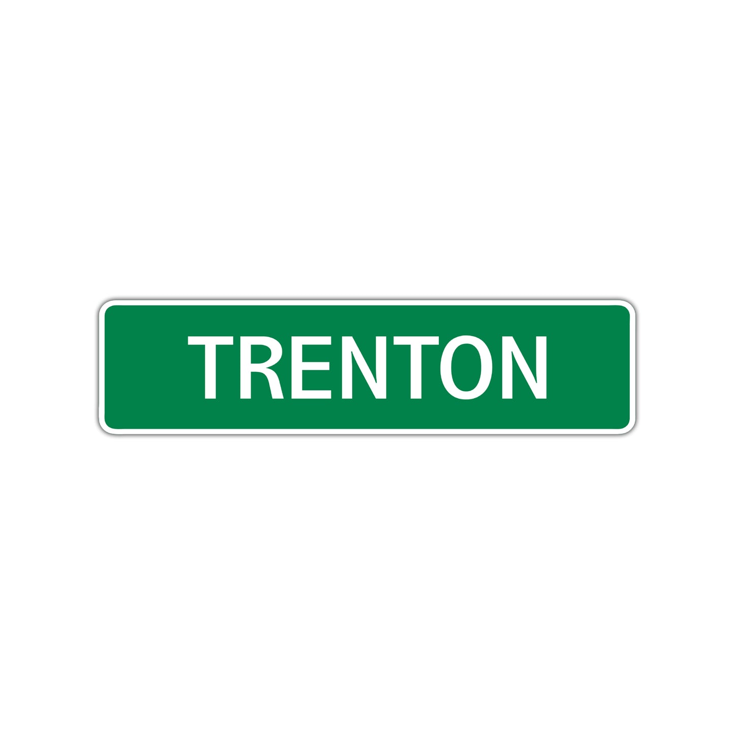 Trenton Street Sign Children Name Room Plate