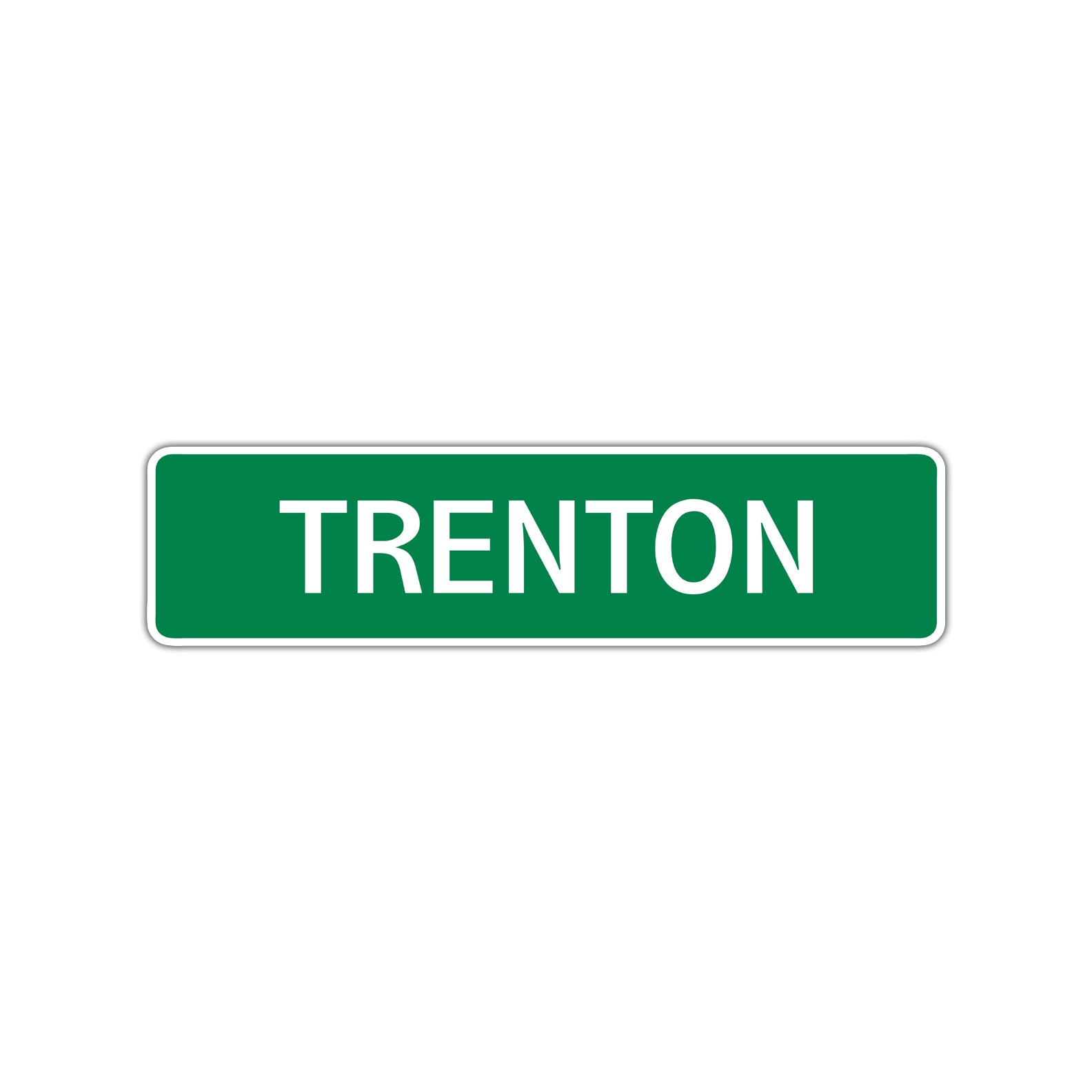 Trenton Street Sign Children Name Room Plate