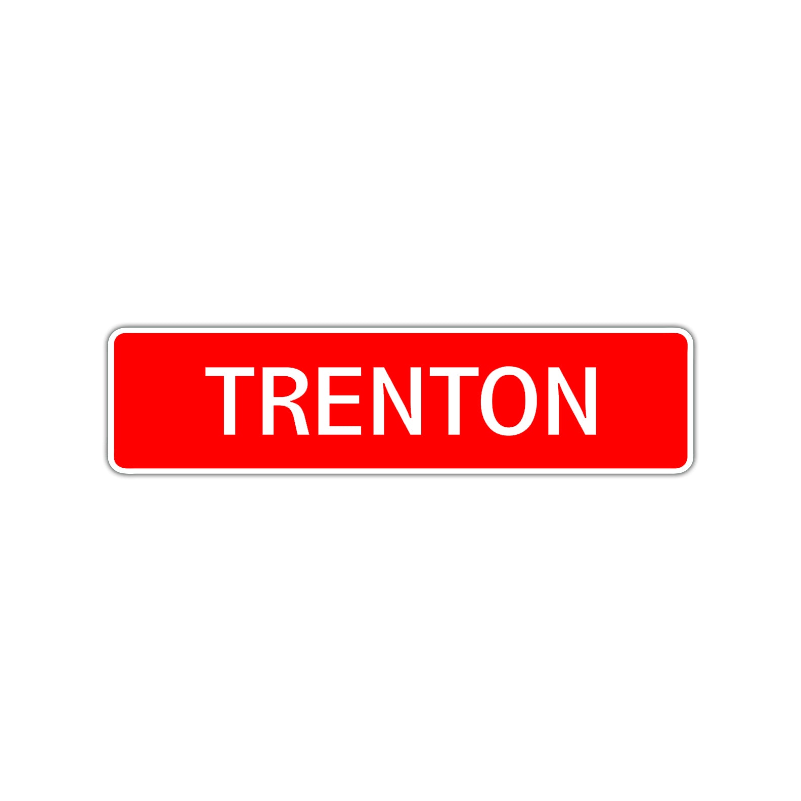 Trenton Street Sign Children Name Room Plate