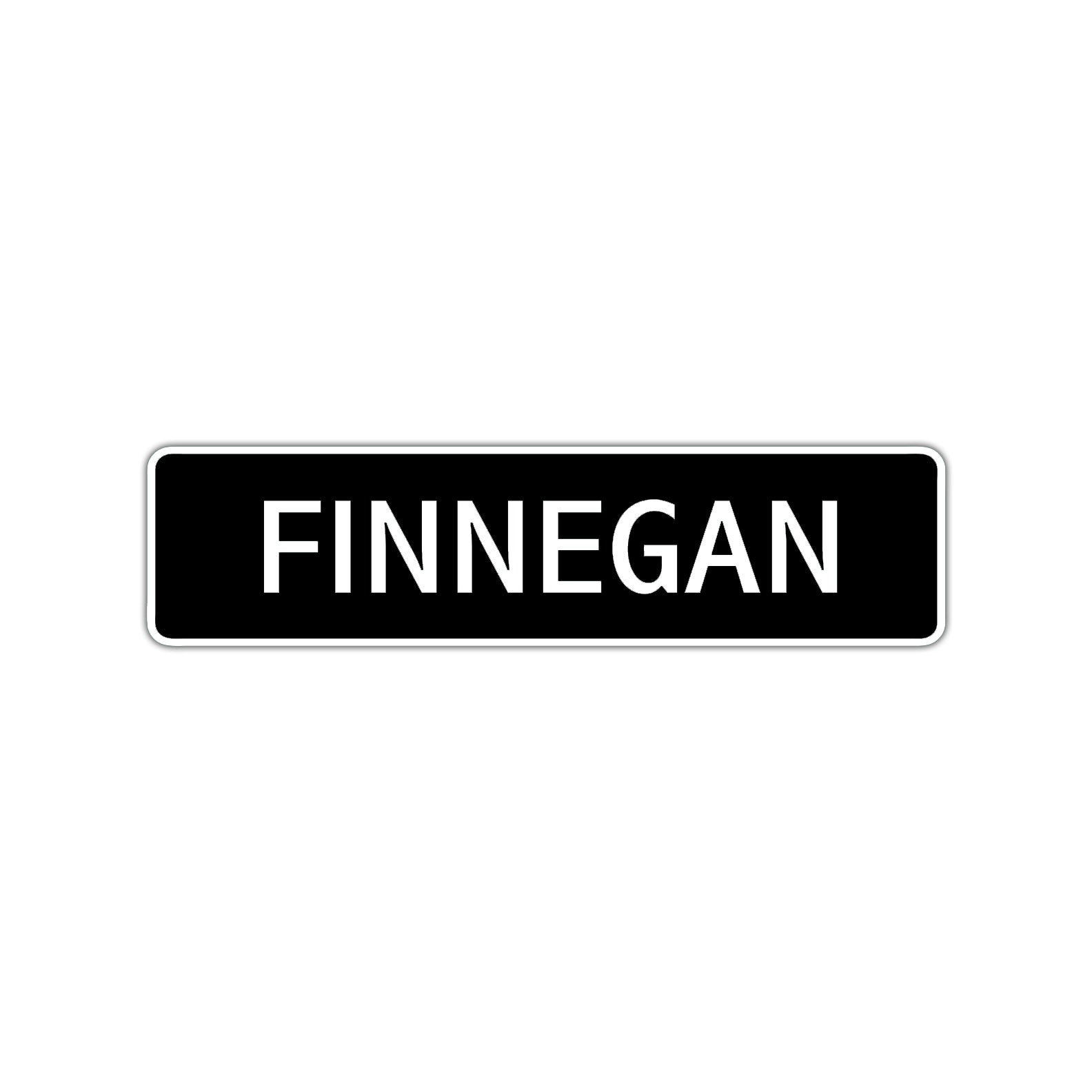 Finnegan Street Sign Children Name Room Plate