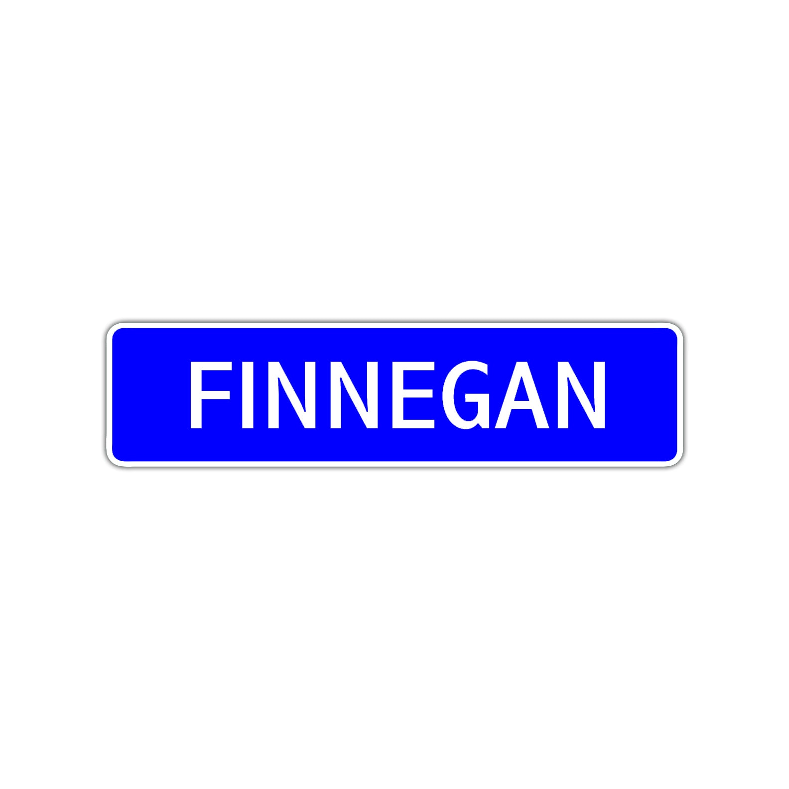 Finnegan Street Sign Children Name Room Plate
