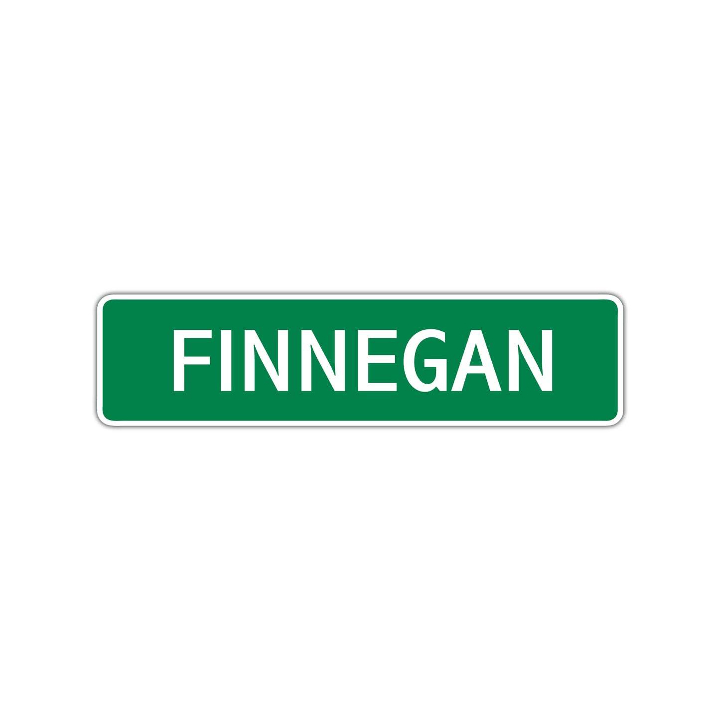 Finnegan Street Sign Children Name Room Plate