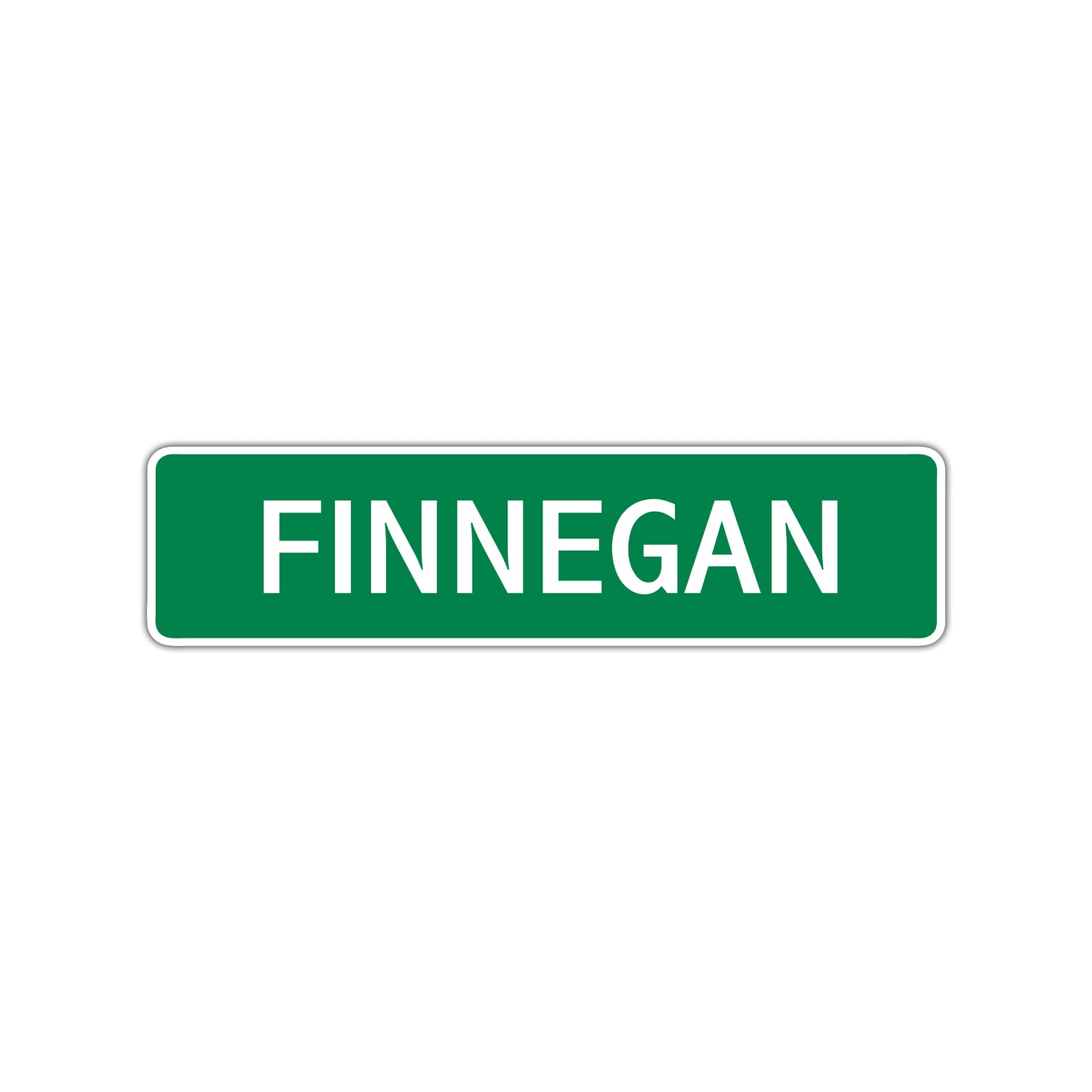 Finnegan Street Sign Children Name Room Plate