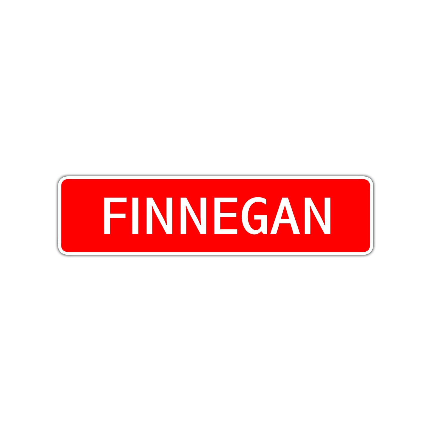 Finnegan Street Sign Children Name Room Plate