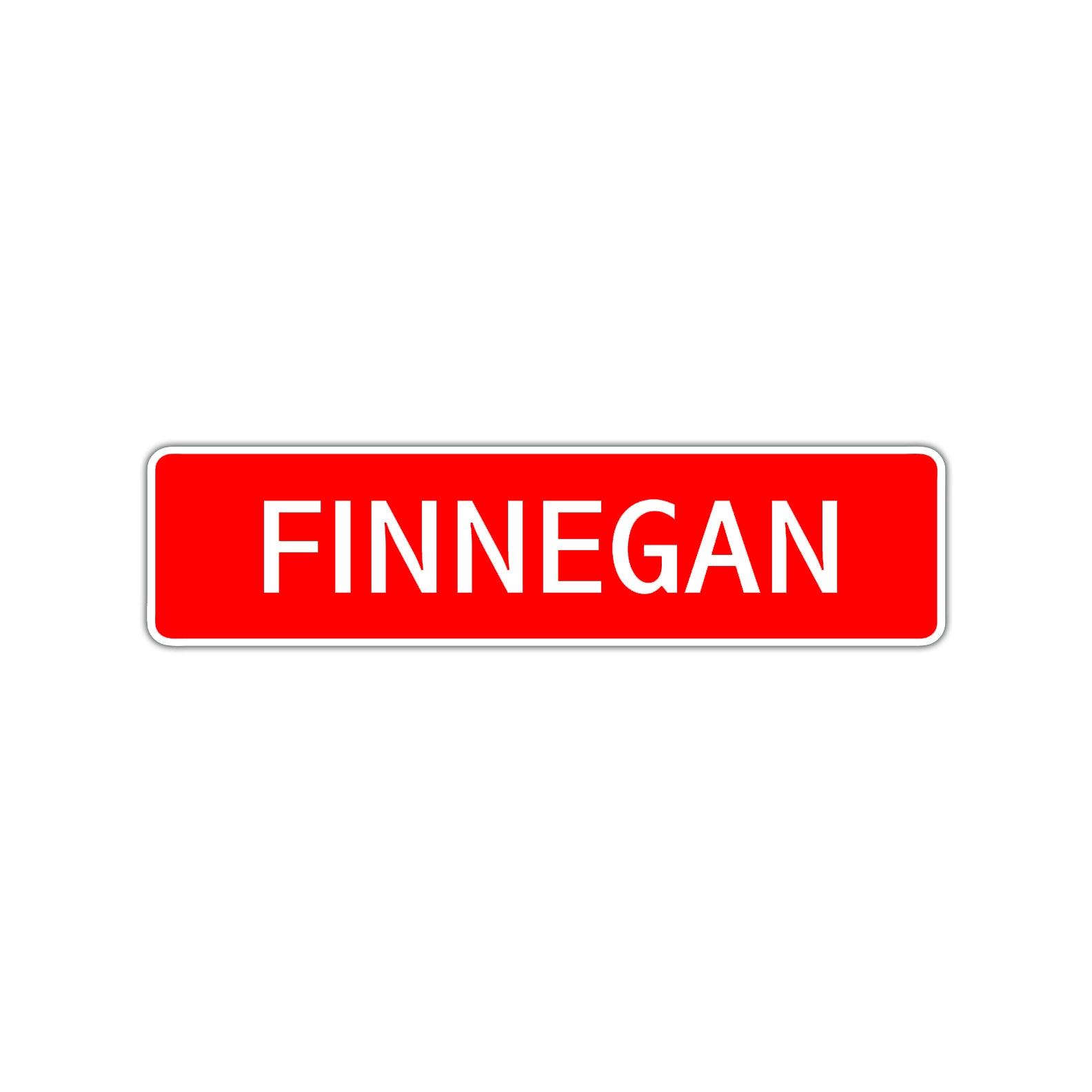 Finnegan Street Sign Children Name Room Plate
