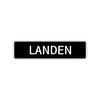Landen Street Sign Children Name Room Plate