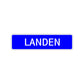 Landen Street Sign Children Name Room Plate