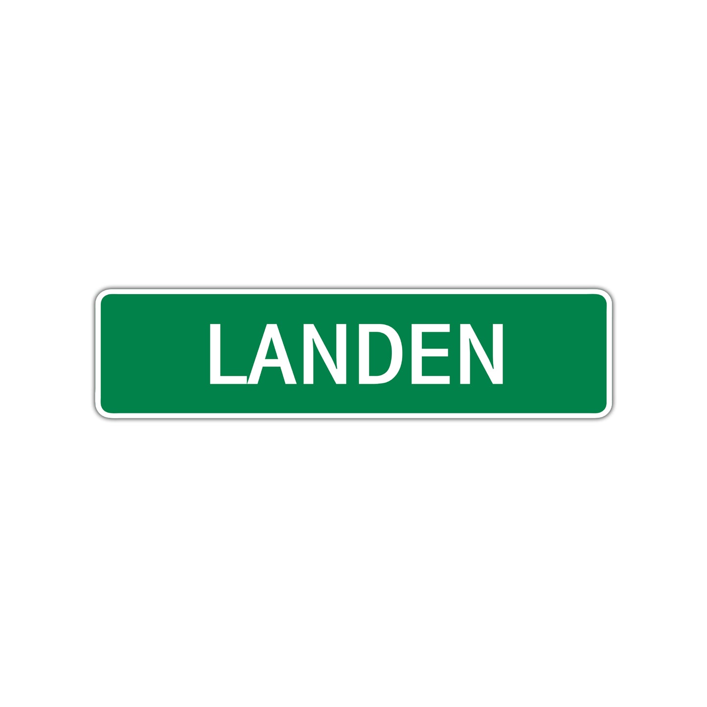 Landen Street Sign Children Name Room Plate