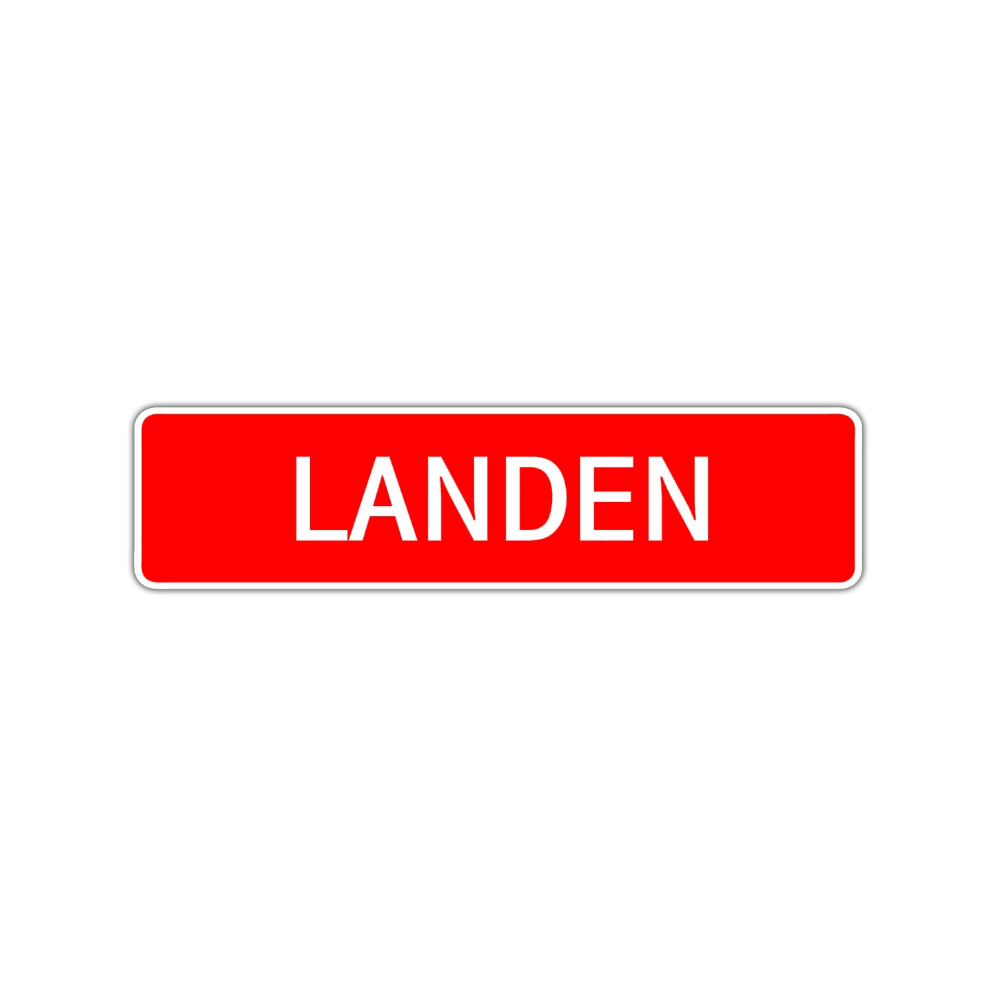 Landen Street Sign Children Name Room Plate