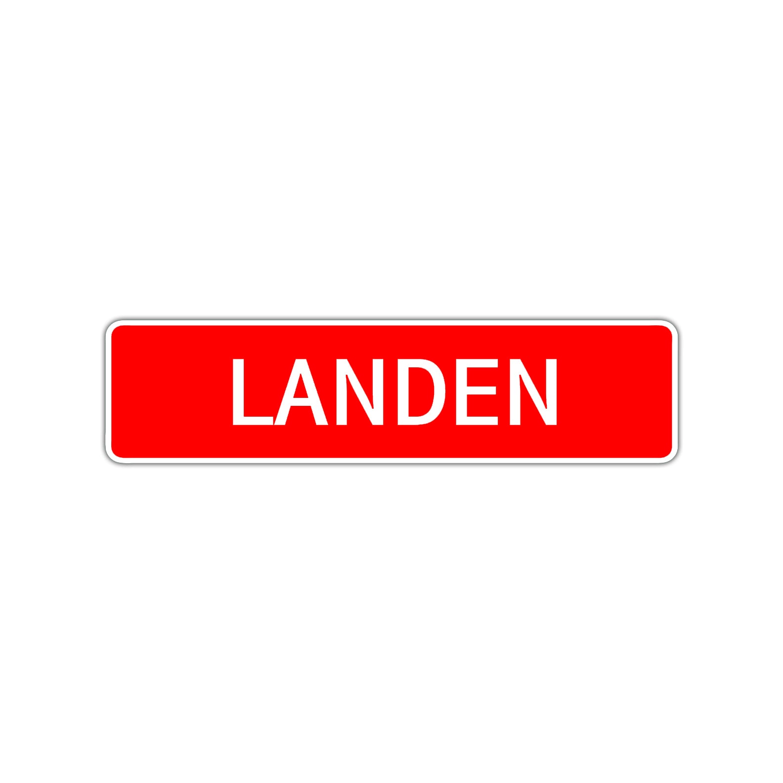 Landen Street Sign Children Name Room Plate