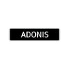 Adonis Street Sign Children Name Room Plate