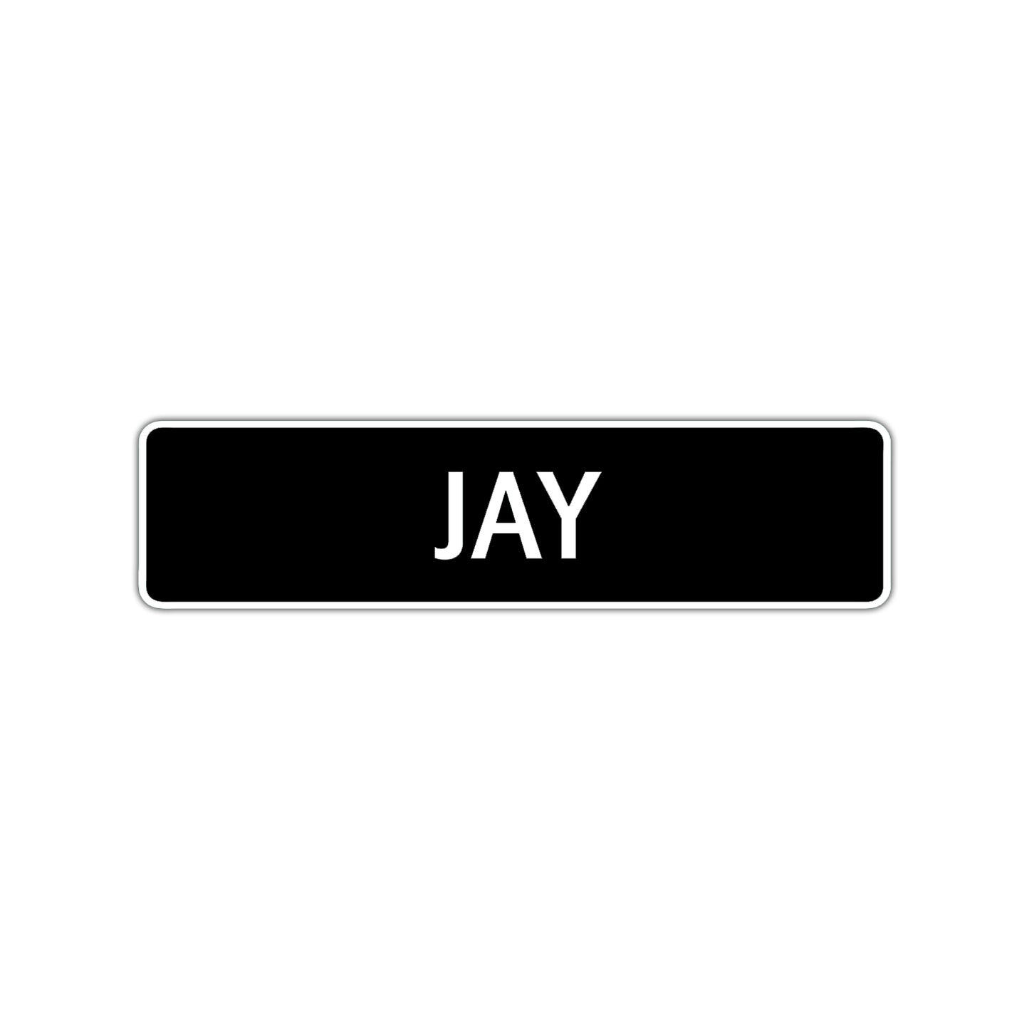 Jay Street Sign Children Name Room Plate