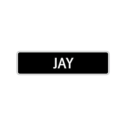 Jay Street Sign Children Name Room Plate