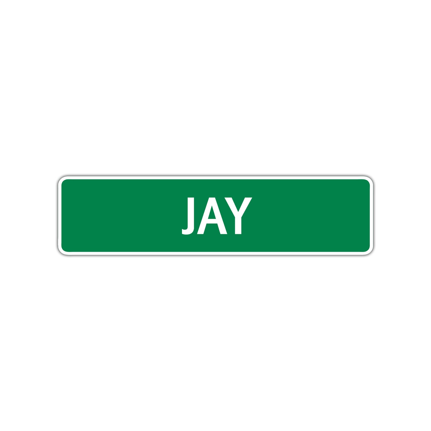 Jay Street Sign Children Name Room Plate