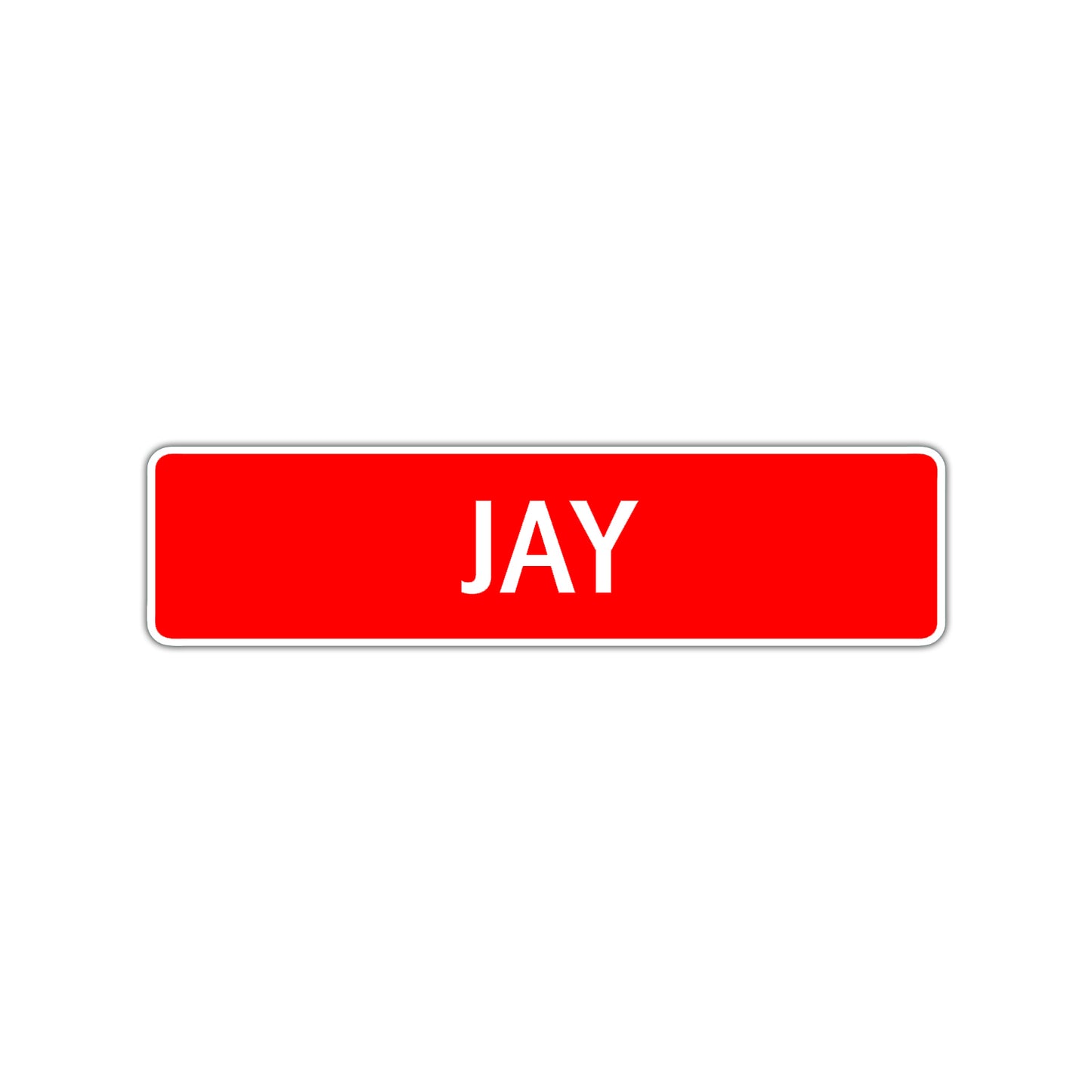 Jay Street Sign Children Name Room Plate