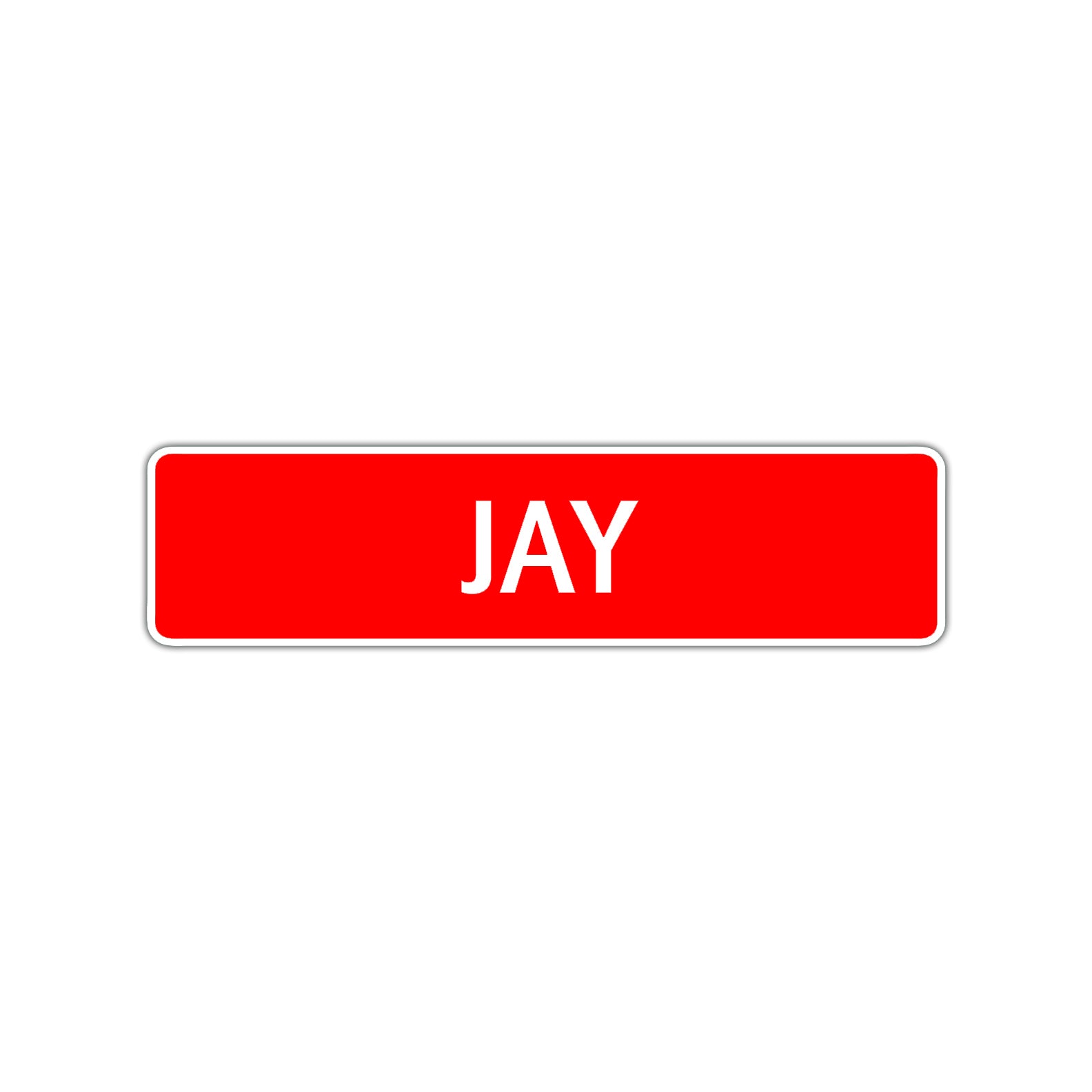 Jay Street Sign Children Name Room Plate