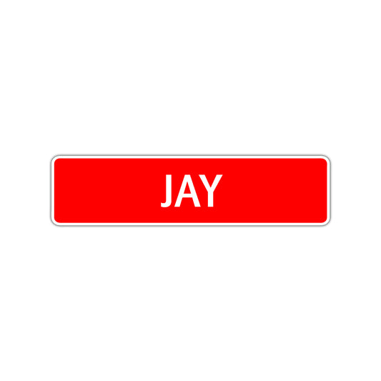 Jay Street Sign Children Name Room Plate