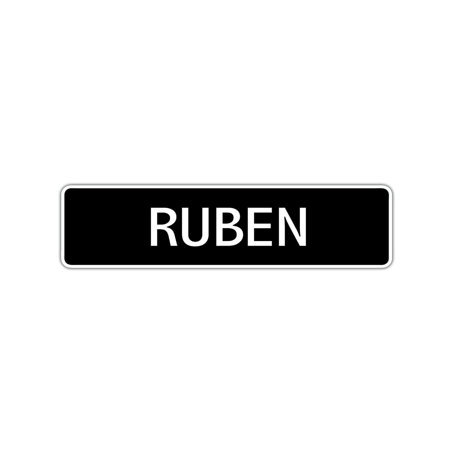 Ruben Street Sign Children Name Room Plate