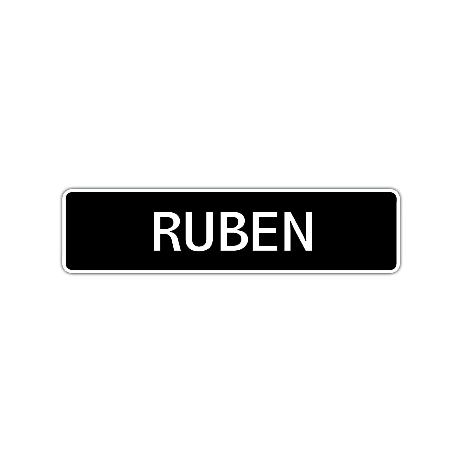 Ruben Street Sign Children Name Room Plate