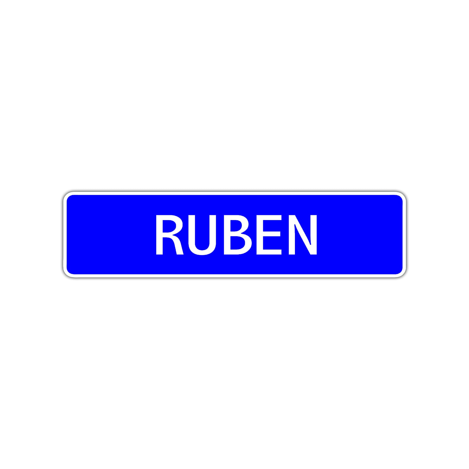 Ruben Street Sign Children Name Room Plate