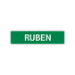 Ruben Street Sign Children Name Room Plate