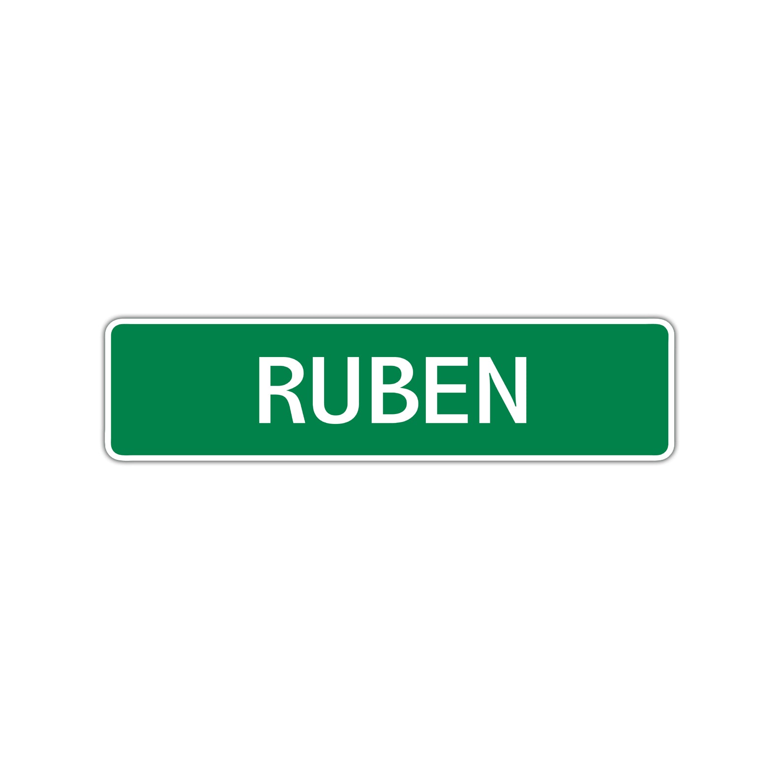 Ruben Street Sign Children Name Room Plate