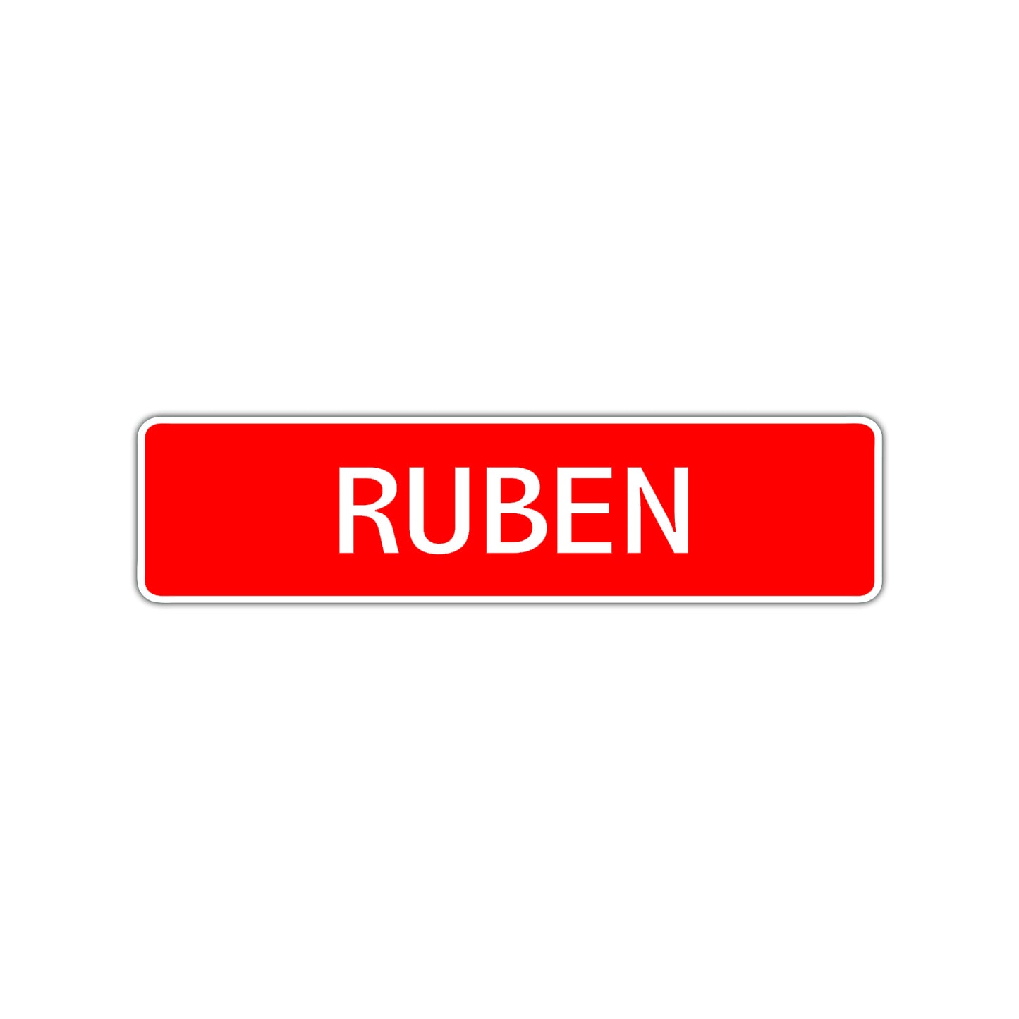 Ruben Street Sign Children Name Room Plate
