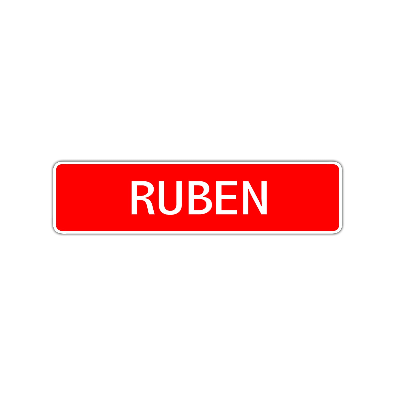 Ruben Street Sign Children Name Room Plate