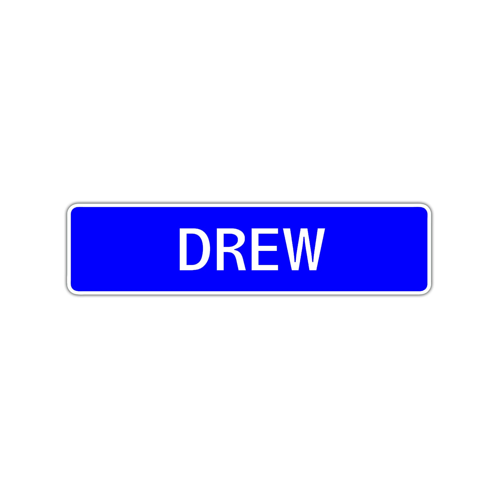 Drew Street Sign Children Name Room Plate