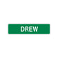 Drew Street Sign Children Name Room Plate