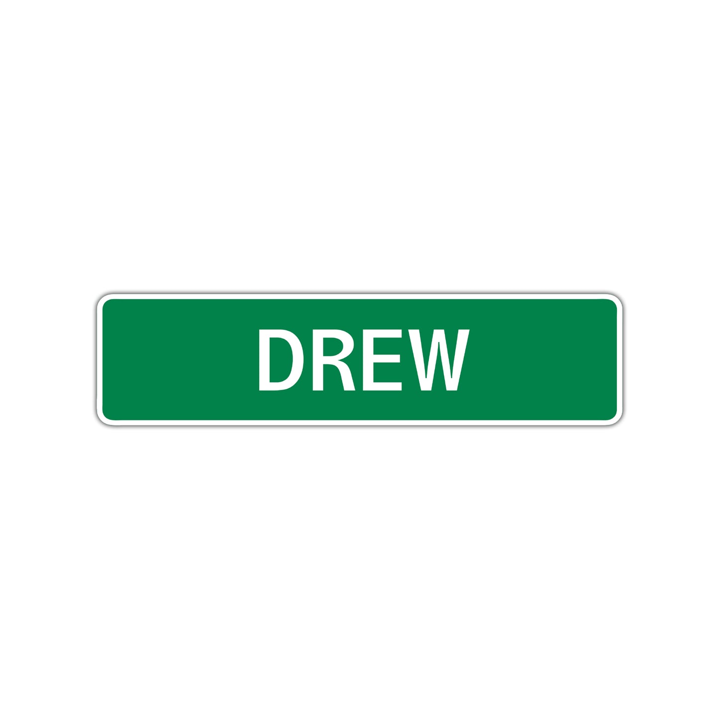 Drew Street Sign Children Name Room Plate