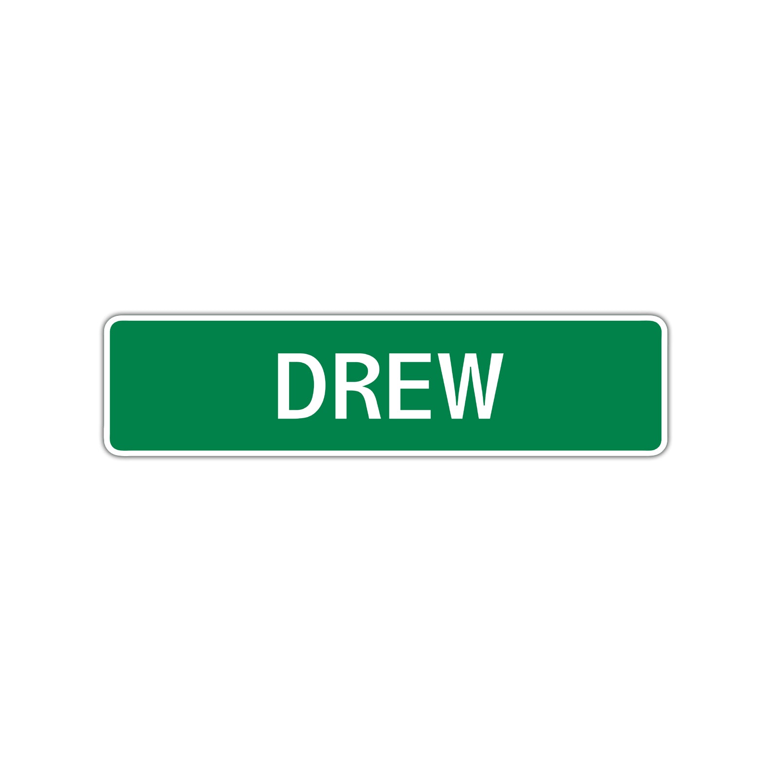 Drew Street Sign Children Name Room Plate