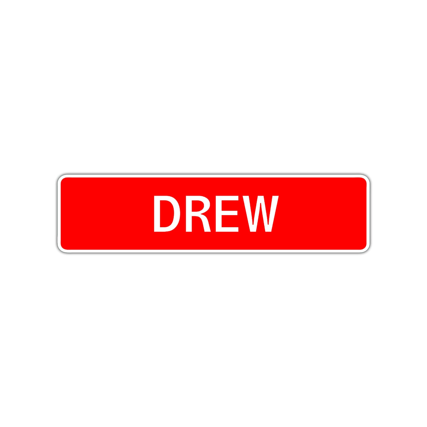 Drew Street Sign Children Name Room Plate