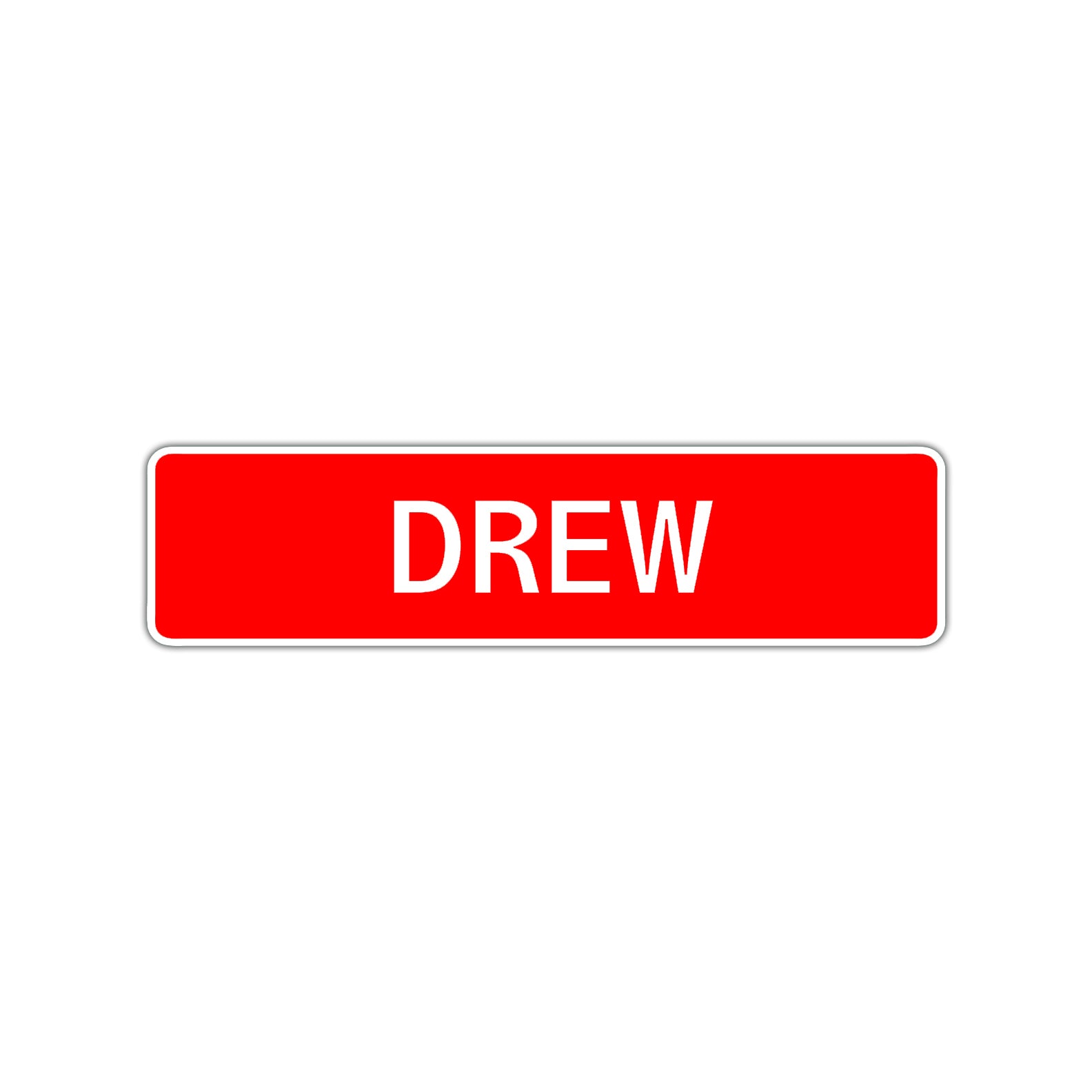 Drew Street Sign Children Name Room Plate
