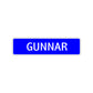 Gunnar Street Sign Children Name Room Plate