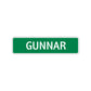 Gunnar Street Sign Children Name Room Plate