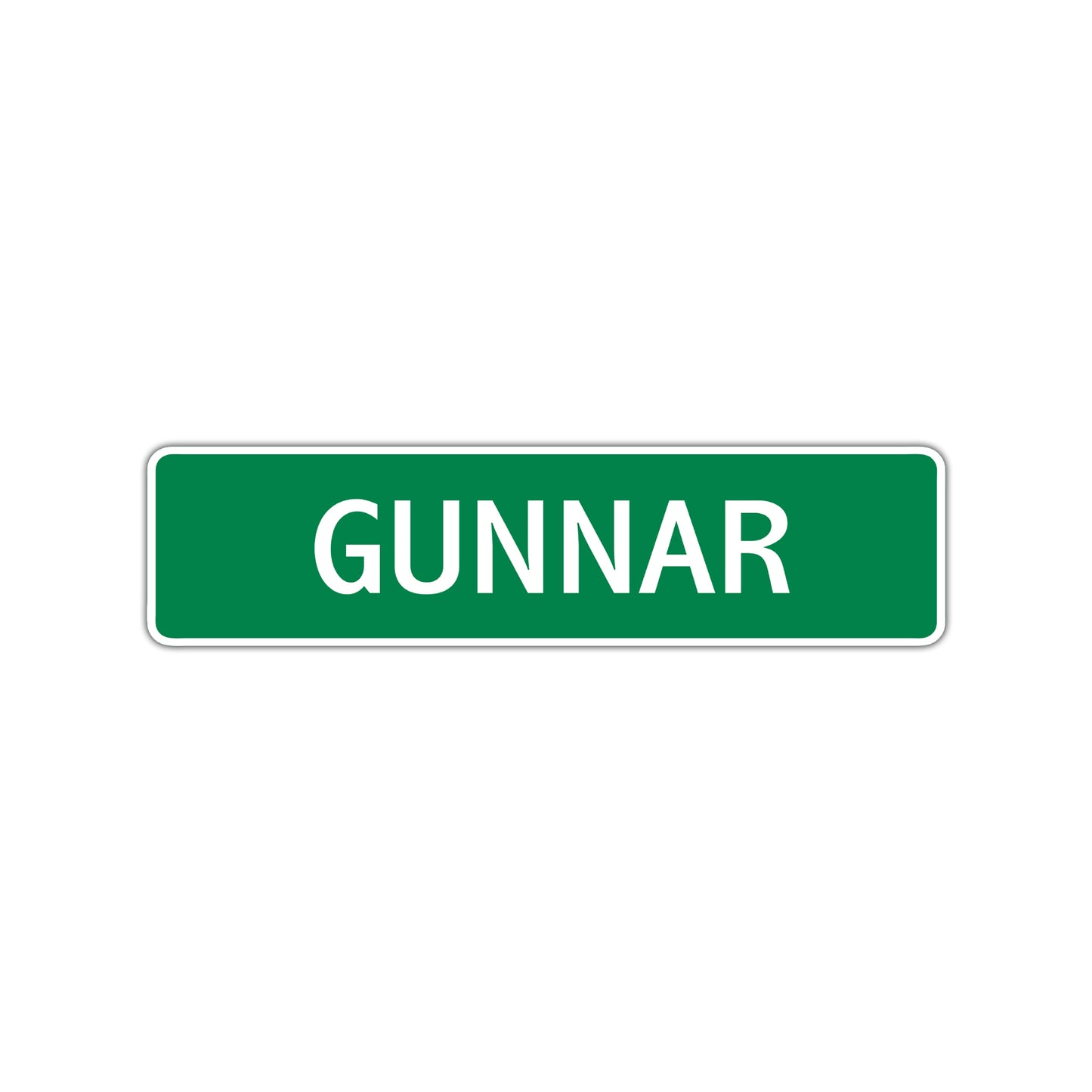 Gunnar Street Sign Children Name Room Plate
