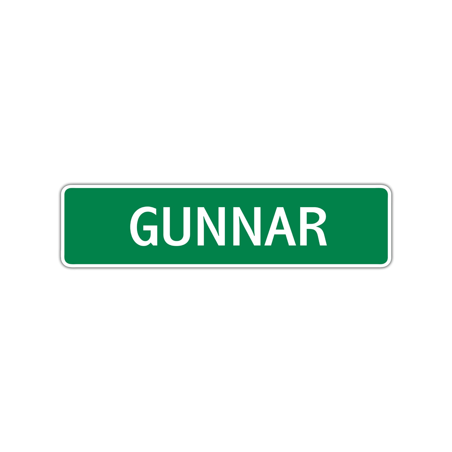 Gunnar Street Sign Children Name Room Plate
